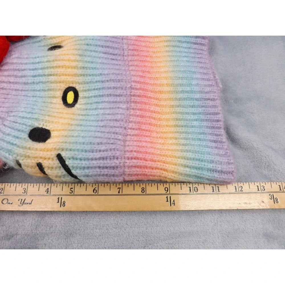 Hello Kitty Beanie/Hat‎ by Sanrio One Size Pastel/Multi Color Fleece Lined